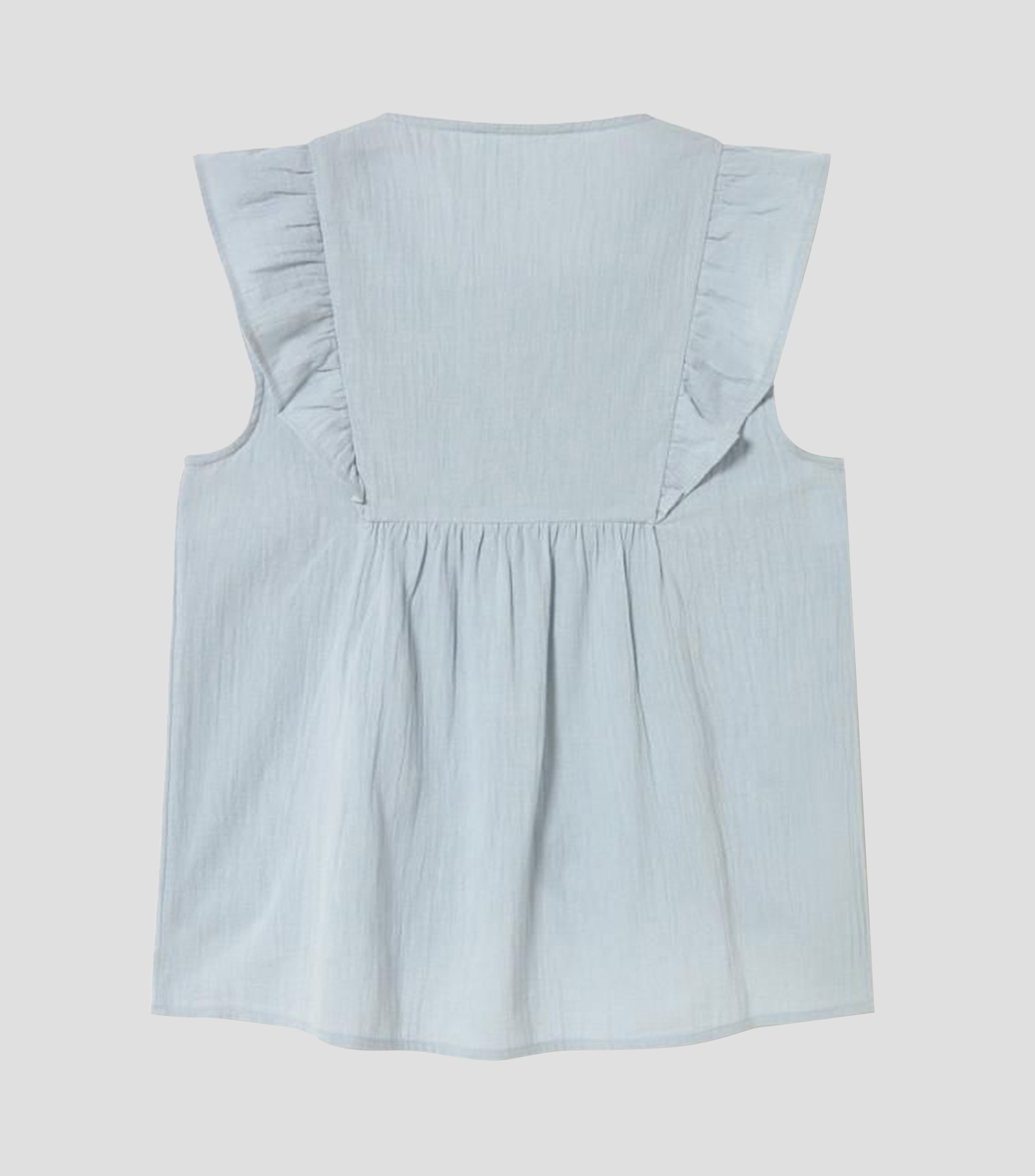 Blusa lisa sin mangas Mujer